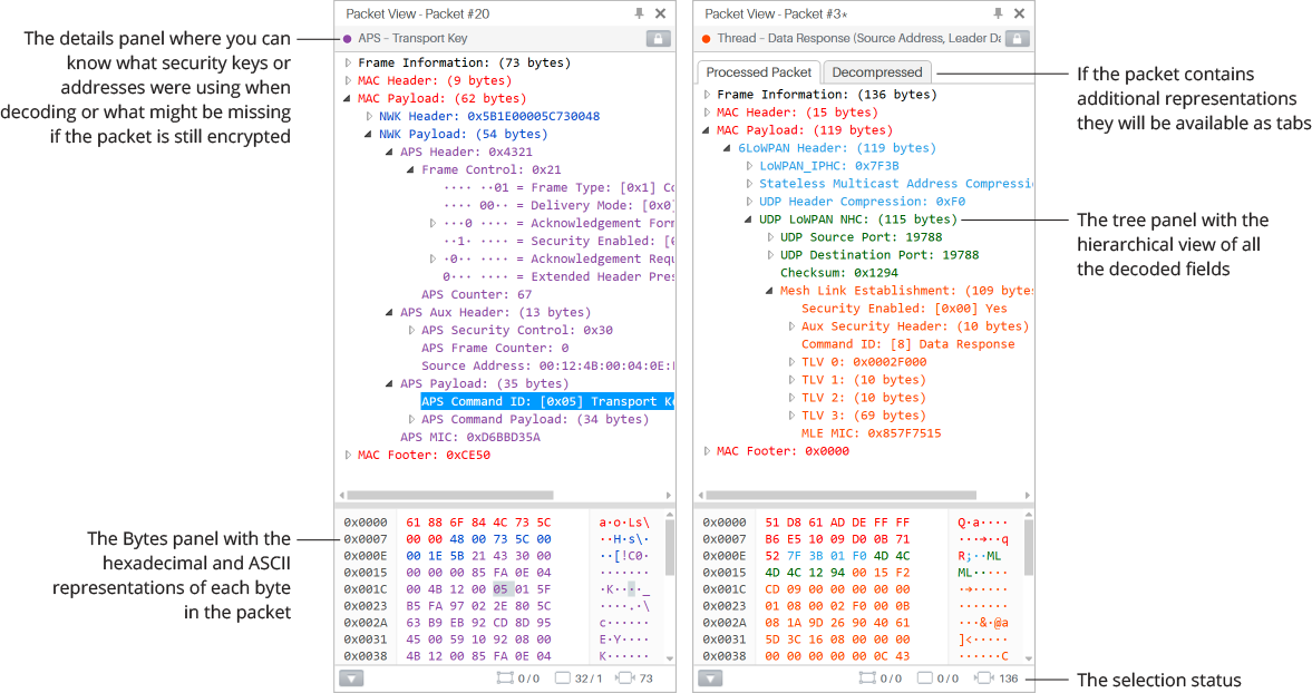 The <strong>Packet View</strong>