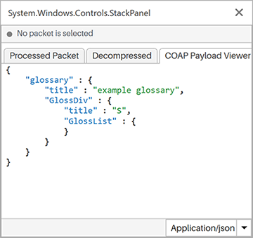 COAP Payload Viewer